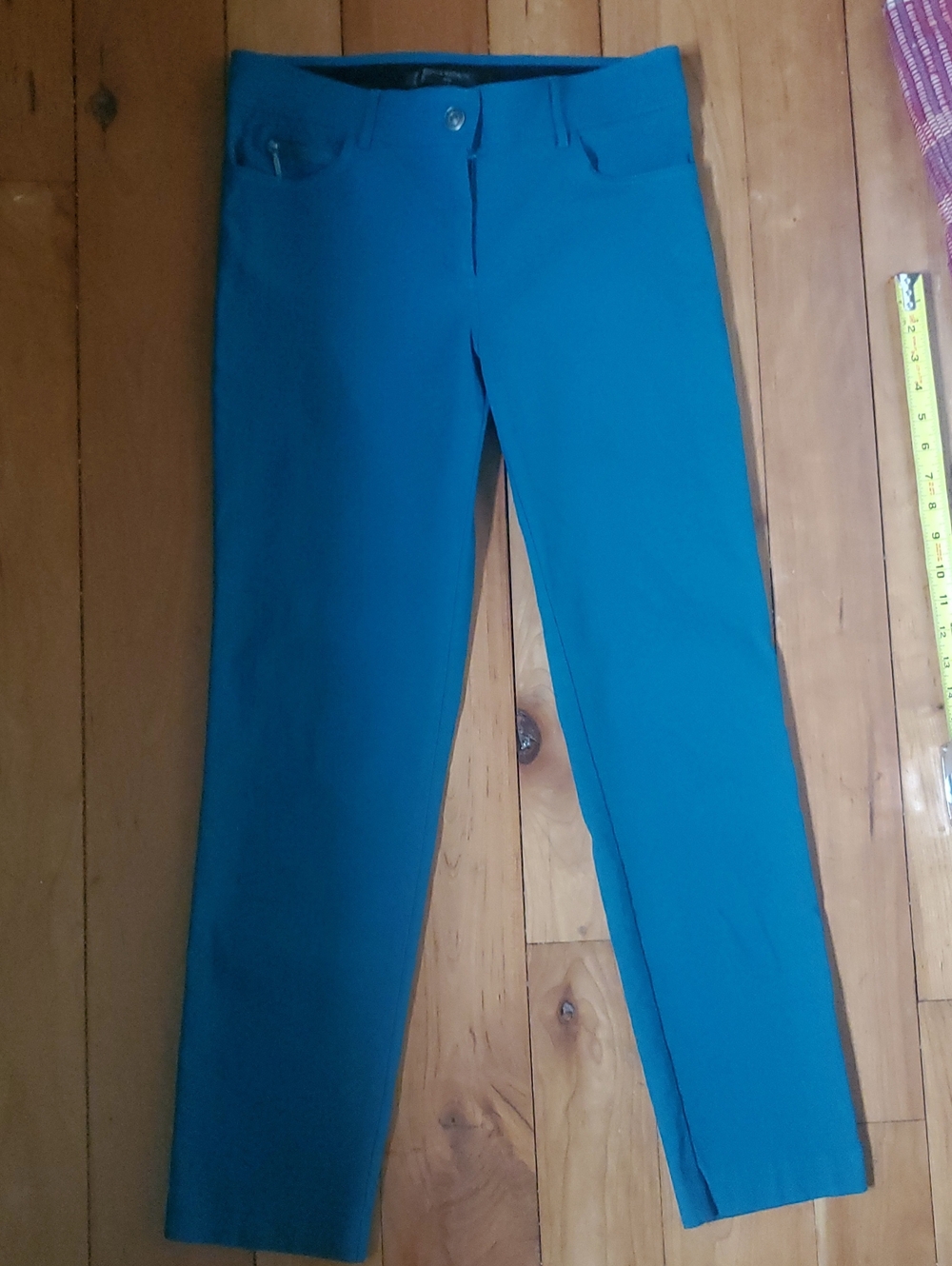 89th & Madison Teal /green Straight-Leg Pants Flawless Nice. Strech Waist
